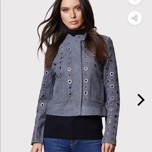 Gorgeous crop Dawn Levy suede jacket XS